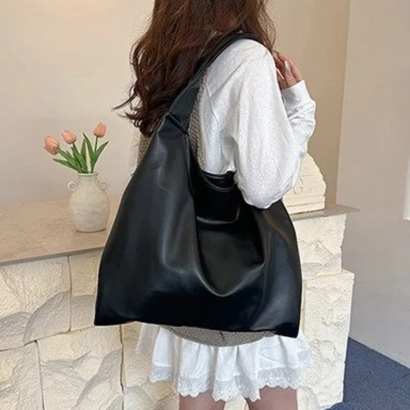 

Solid Color Diaper Bag For Women Leather Handbag Crossbody Shoulder Messenger Purse Tote Large