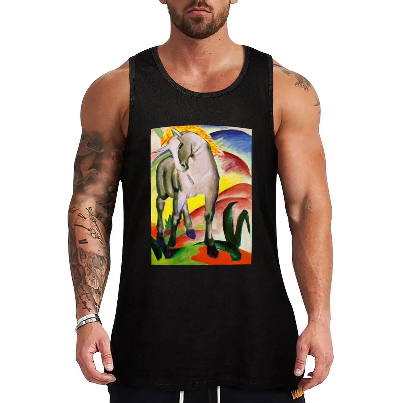 

Rapidash (by Franz Marc) Tank Top t-shirts for men anime Men's singlets