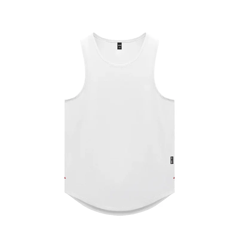 Mens Summer Casual Bodybuilding Sport Undershirt Tank Top Gym Fitness Workouts Quick Dry Sleeveless Shirts Running Vest Clothing