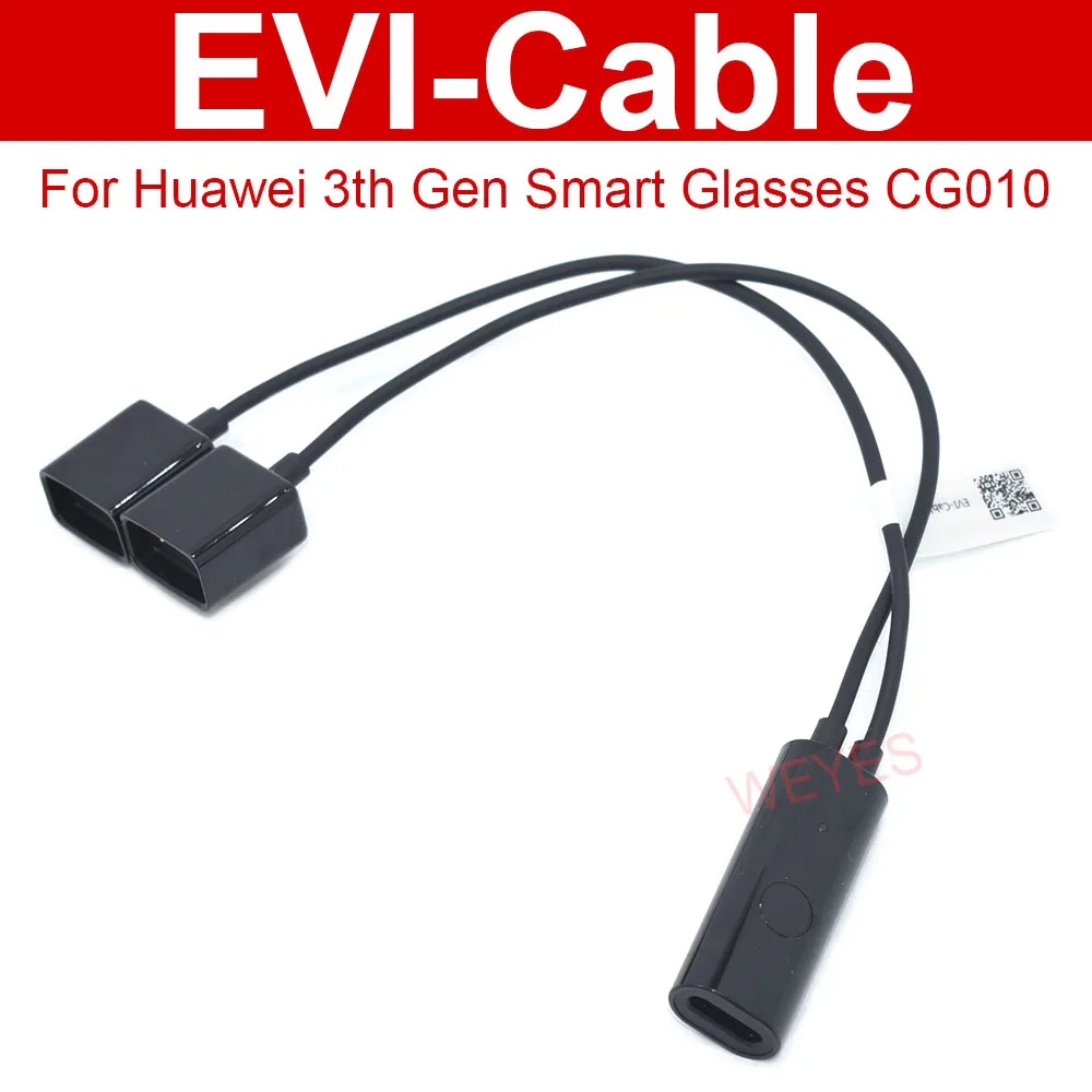 For Huawei 3th Gen Smart Glasses CG010 Eyewear Magnetic Charger Converter EVI-Cable Well Tested