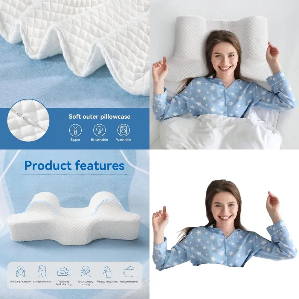 

Anti-Aging Memory Foam Pillow for Back Sleepers: Reduce Wrinkles and Keep Head Aligned