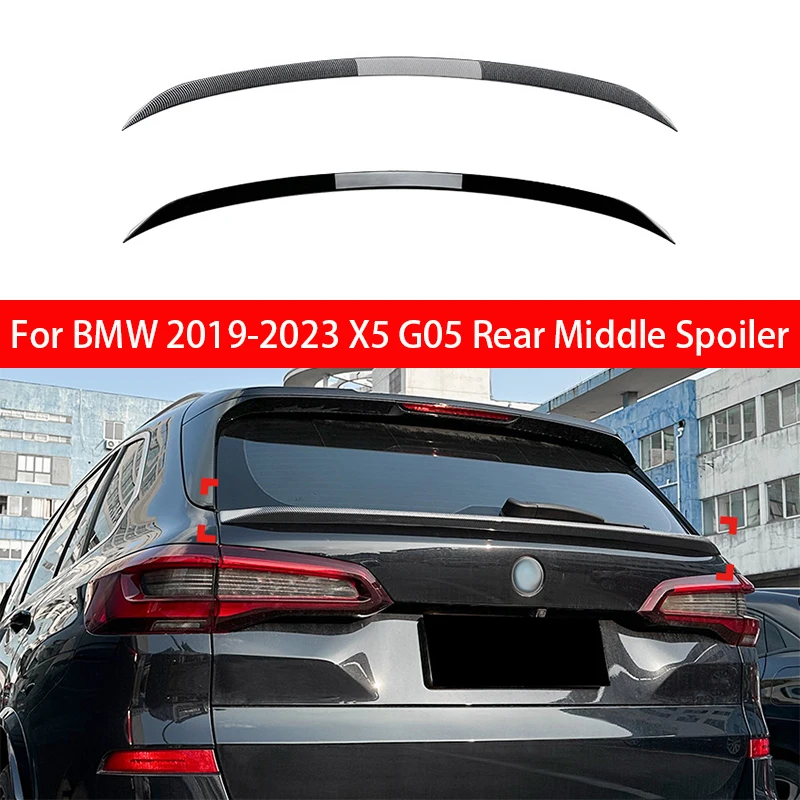 

For Bmw 2019 2020 2021 2022 2023 X5 G05 Glossy Black Rear Middle Spoiler Trunk Wing Lip Trim Tail Car Accessories Refit