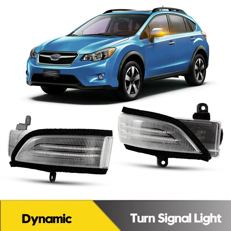 

2Pcs No Error LED Dynamic Side Mirror Lights Turn Signal Lamps For Subaru WRX STI Forester Outback Impreza Crosstrek XV Legacy