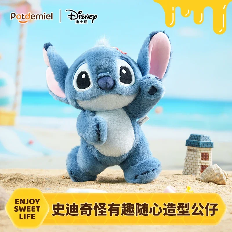 

Disney Tsum Tsum Stitch for Xmas Decor & Gifts, Viral Kawaii Stuffed Animal for Girls Soft Stitch Plush Doll with Poseable Frame