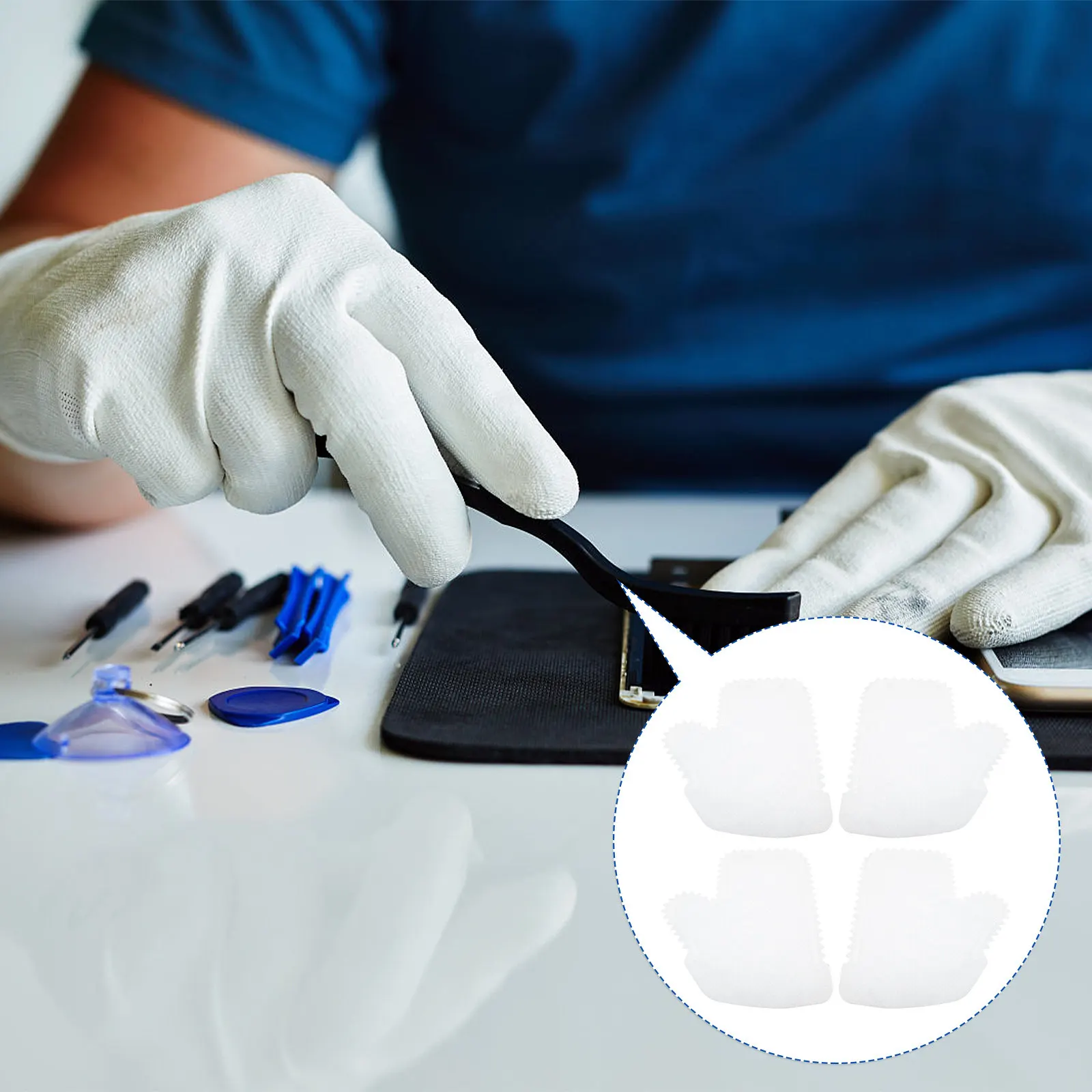 

10Pcs Disposable Anti-Static Cleaning Gloves Nonwoven Electrostatic Dust Removal Home Furniture Kitchen Cleaning Gloves