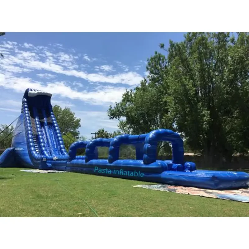2023 Big Amusement Park Outdoor Inflatable Jumping House with Water Slide