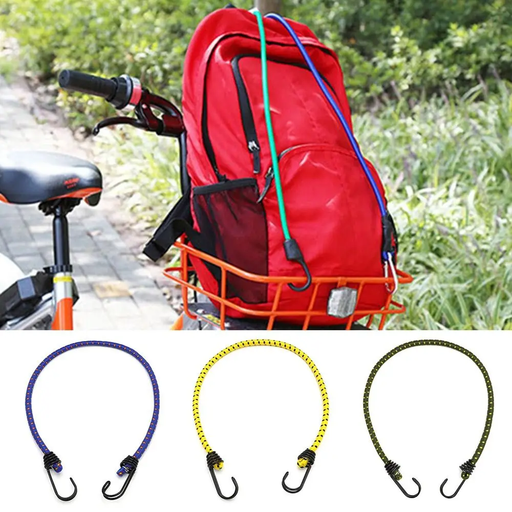 Heavy Duty Elastic Bungee Cords Multi-functional Multi-color Bungee Straps with Hook 60cm(23inch) Bungie Cord Bundle Camping