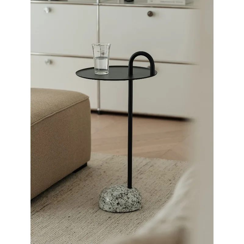 

Nordic creative designer sofa side few modern simple household small apartment granite corner few