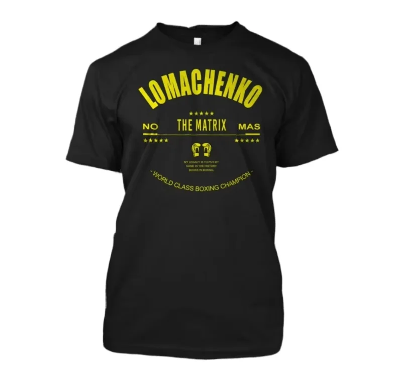 تي شيرت فاسيلي لوماتشينكو الملاكم بطل الملاكمة. الصيف القطن قصير الأكمام س الرقبة رجل تي شيرت جديد S-4XL #2