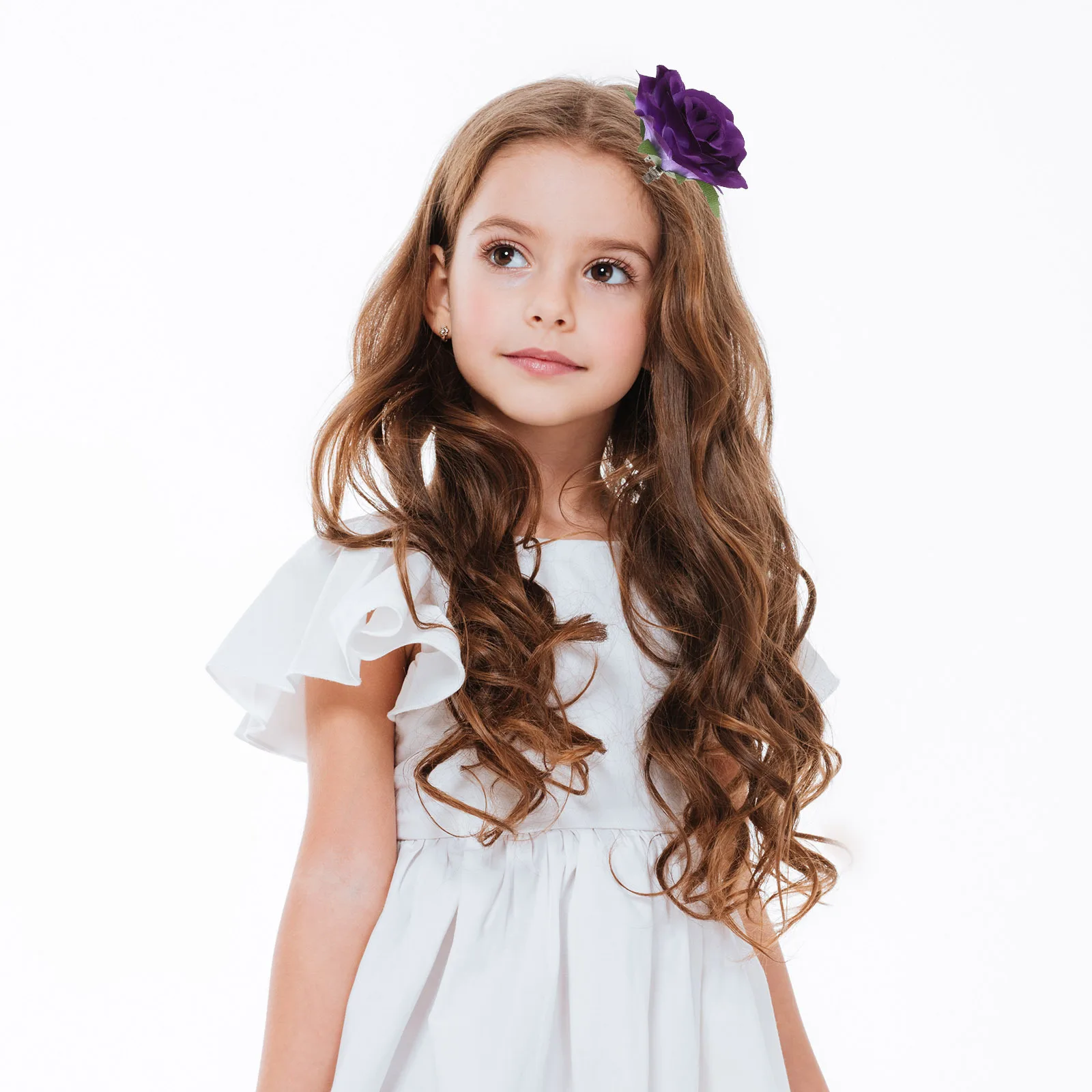

12pcs Rose Hair Clip Flower Brooch Durable Alloy Chic Accessory For Party Wedding Banquet Daily Wear Gift Women Girlfriend Wife