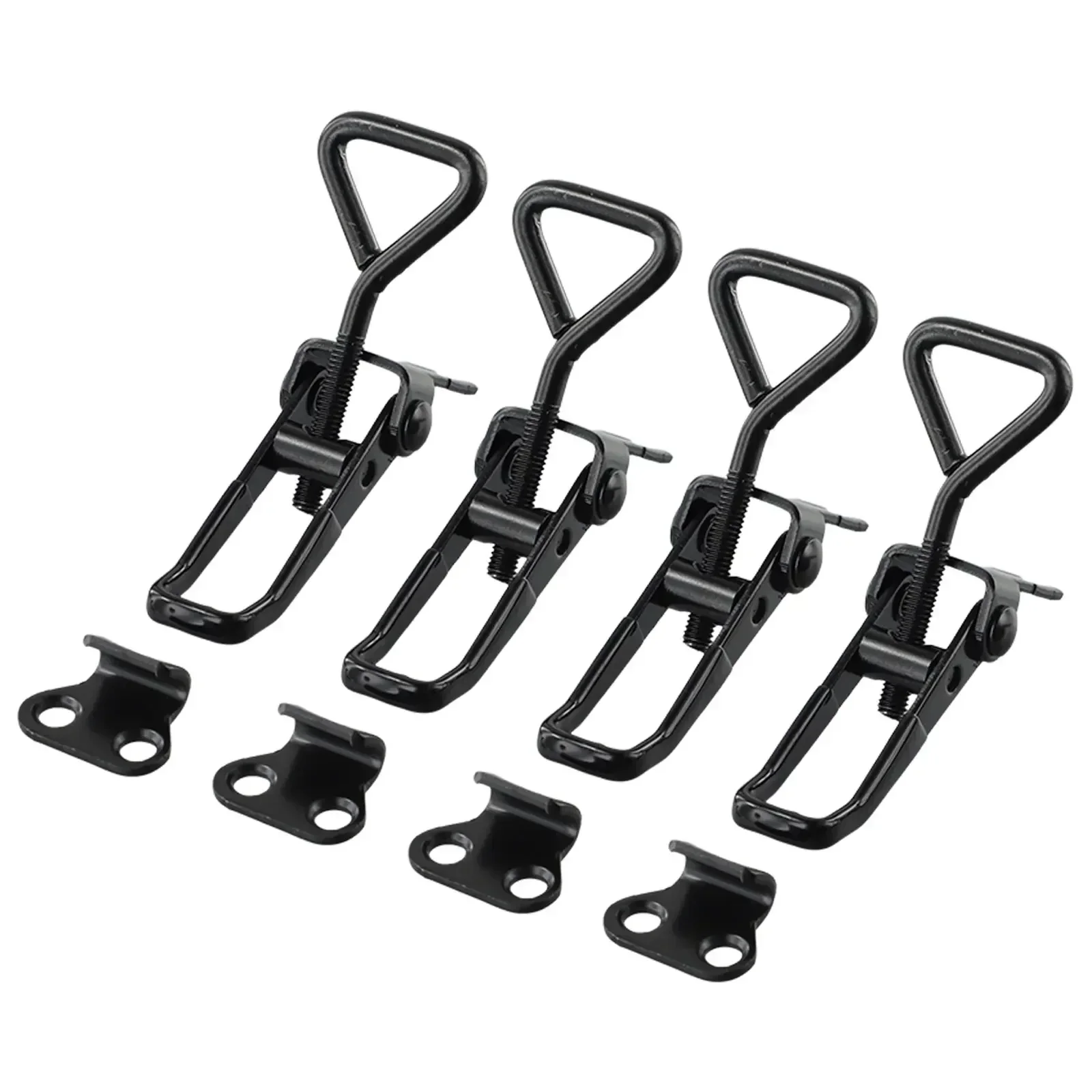 Practical Solution for Safety, GH 4001 Type Toggle Clamp for Cabinets and Doors, Adjustable Mounting Distance 4Pcs