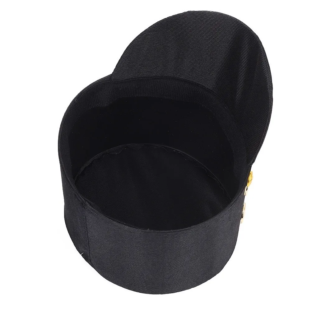 Wide Brim Hat-nutcrackers Gold Trim Strips Breathable Drum Major Master Hats Cosplay Show Marching Band Hat