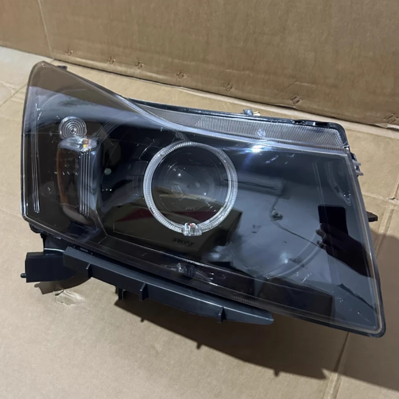 Front Headlight Assembly for Chevrolet Cruze 09-14 Modified LED Lens Angel Eyes Daytime Running Light Turn Signal