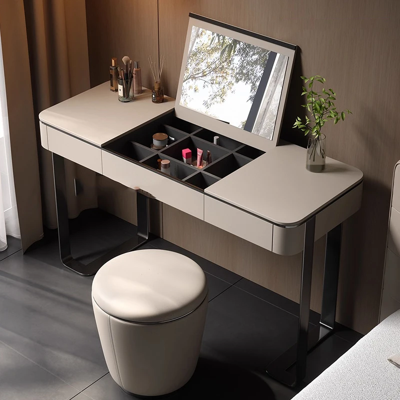 

Mirror Chair Dressing Table Accessories Drawers European Cosmetics Dressing Table European Penteadeira Postmodern Furniture