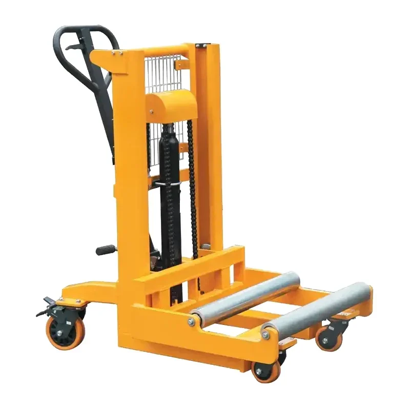 

Light roll lift truck, rubber roller stack forklift