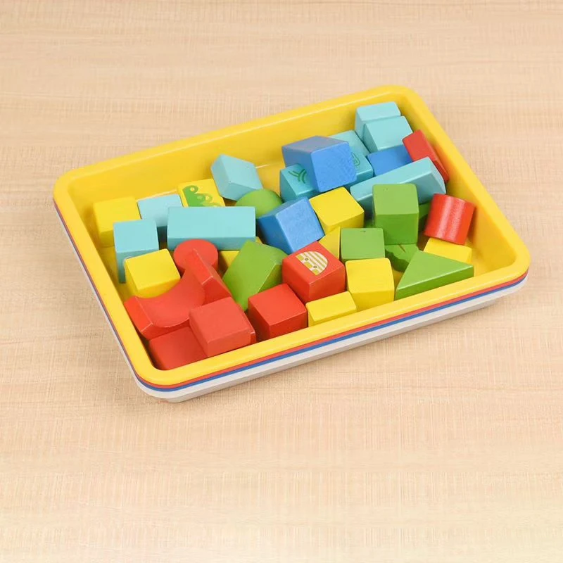 Plastic Square Tray Strong Color Cutlery Tray Serving Tray  Flat Tray Coffee Tea Serving Holder Activity Tray Organizer