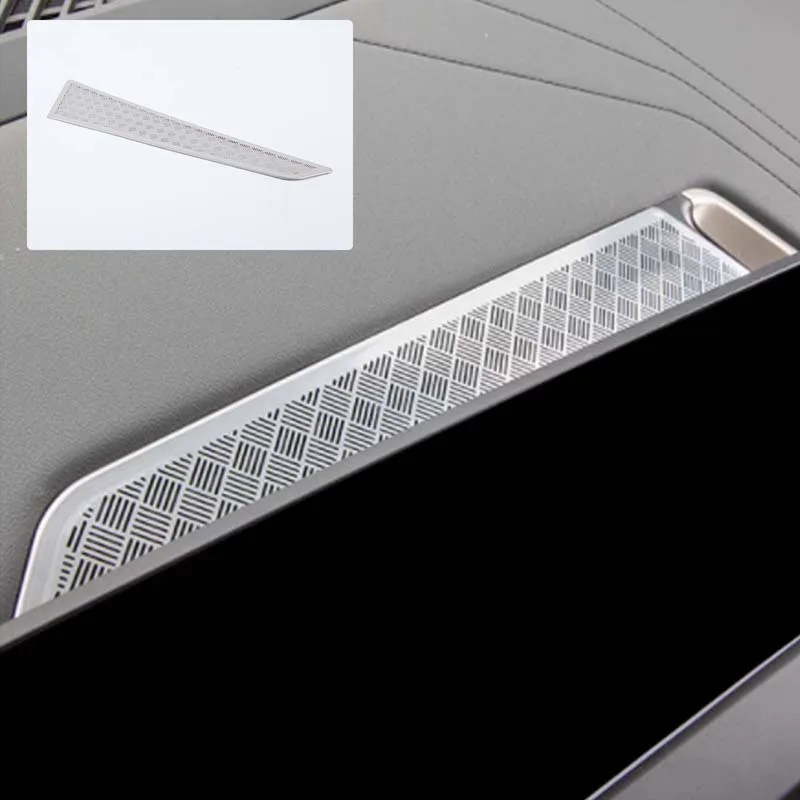 

For BMW X3 G45 2025+ Car Center Console Screen Air Outlet Decorative Mesh Cover Stainless Steel Black/silver Car Accessories