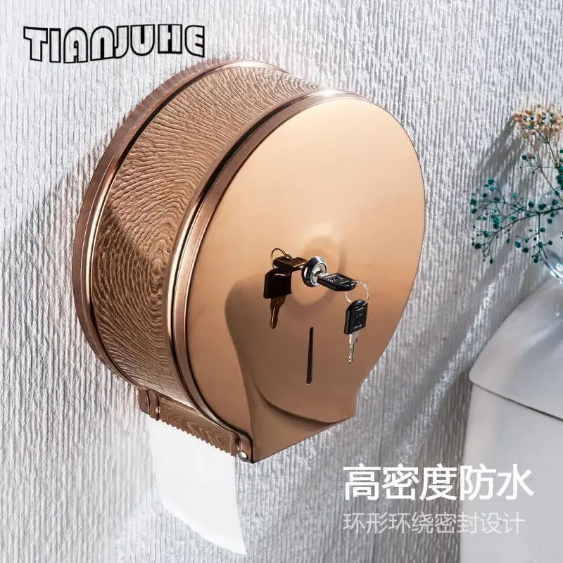 Decorative Tissue Box Tissue Box Wall-Mounted Paper Tissue Dispenser Stainless Steel Hand Towel Dispenser for Bathroom