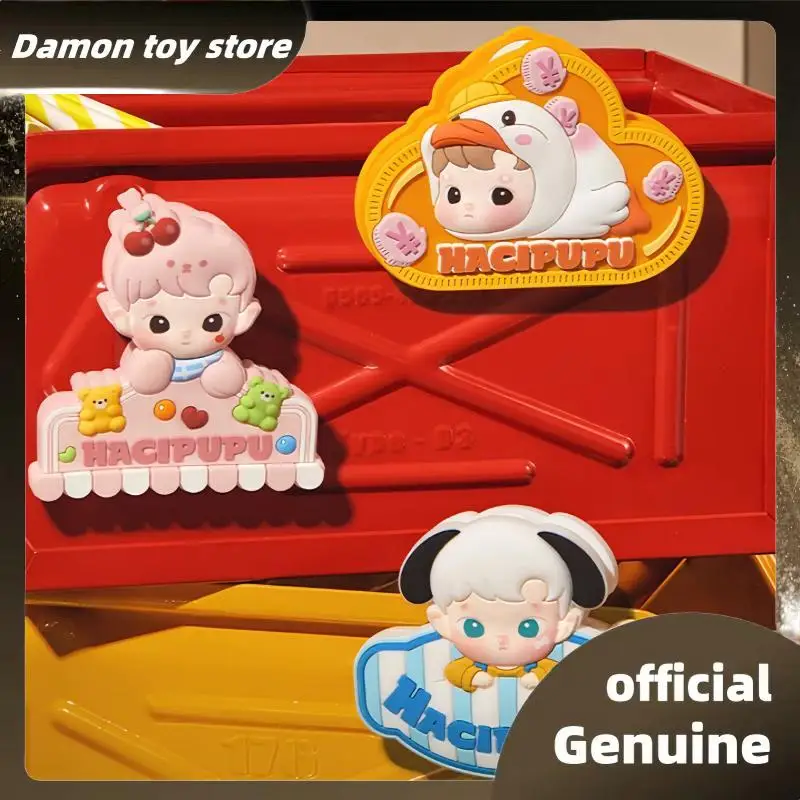 

New Genuine Hacipupu Rolling Time Machine Series Blind Box Fridge Magnets Silicone Clamp Hacipupu Mystery Box Customized Gifts