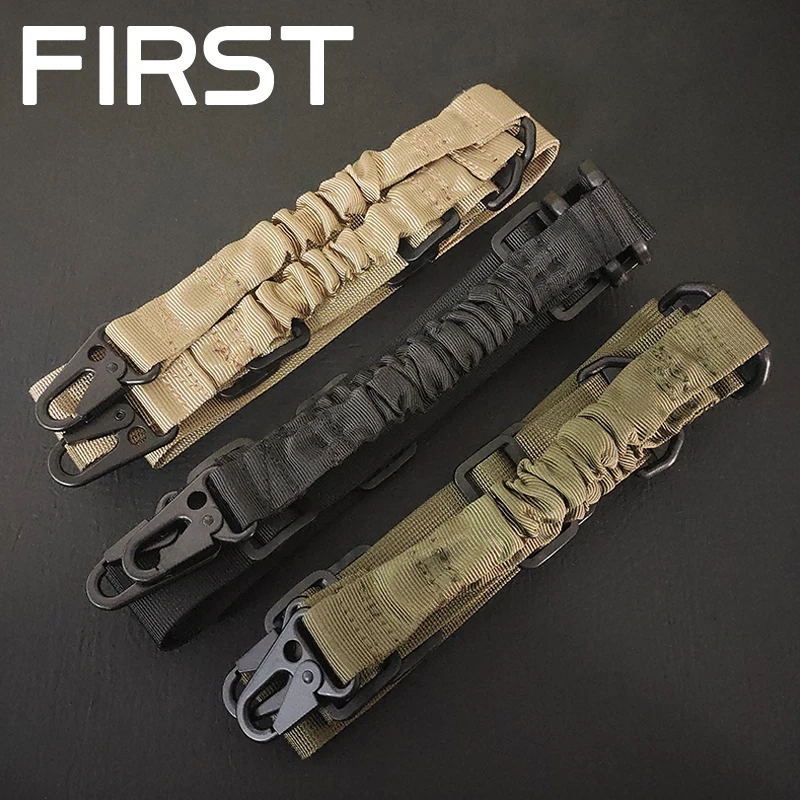 Nylon Tactical 2 Point Gun Sling, Alça de ombro, Outdoor Rifle Sling com fivela de metal, Cinto de caçadeira