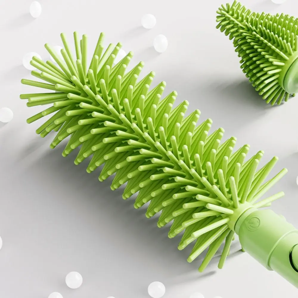 Convenient Baby Bottle Brush Set Long Handle with Stand Washing Tool Set Water Bottle Cleaner 360 Degree Rotation