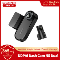 DDPAI 4K Dash Cam N5 Dual Front and Rear 4K UHD Resolution  Dash Camera Car DVR Al Base Radar NightVIS ADAS GPS  Auto record