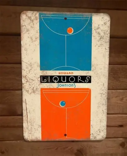 Howard Johnsons Liquors Vintage Ad 8x12 Metal Wall Sign