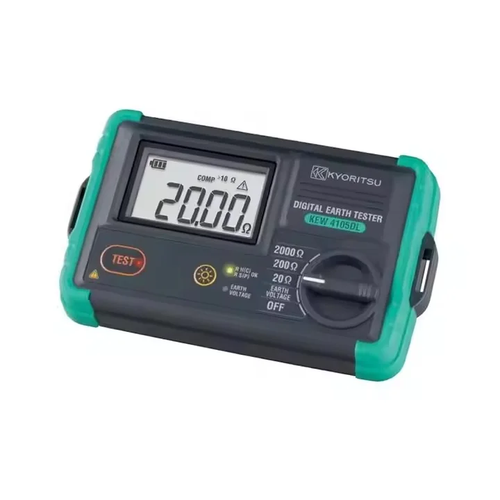 New-original Kyoritsu Kew 4105dl Ip67 Dust Water-proof Rugged Earth Tester 0.01-2000ohm Resistance Meter Digital Earth Tester - Image 2