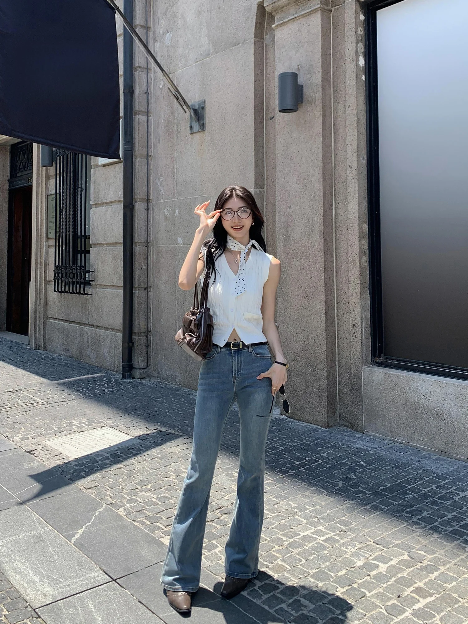 

Джинсы-колокольчики Mulvan с высокой талией, женские эластичные утягивающие длинные брюки, винтажные хлопковые эластичные брюки длиной до пола