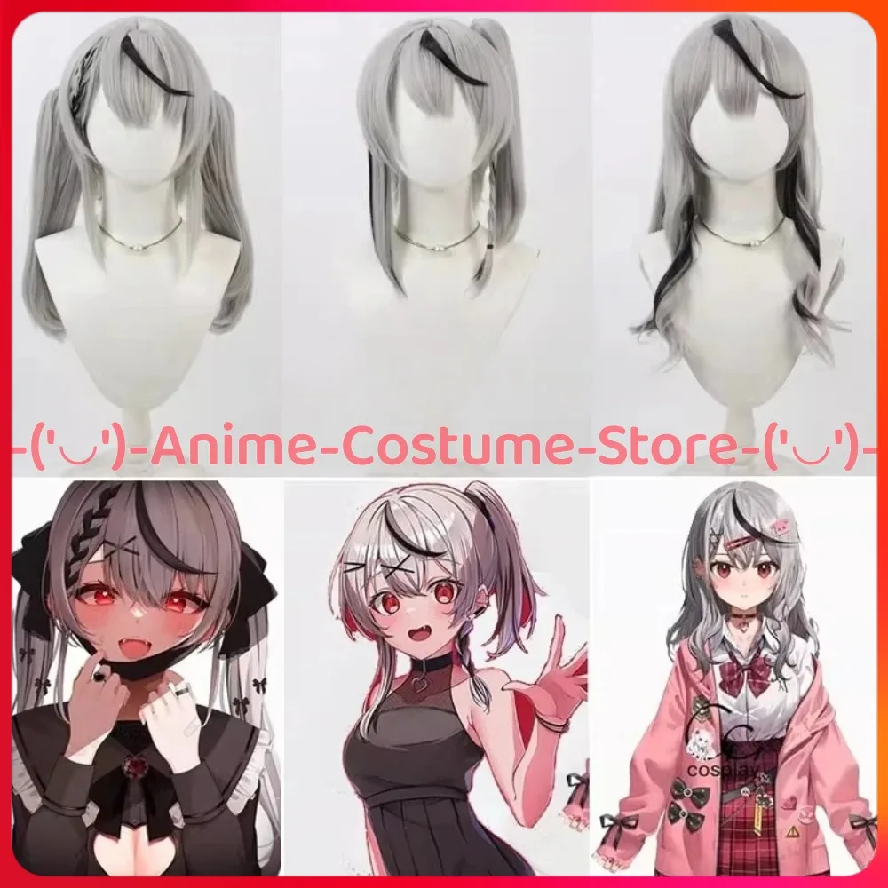 

Hololive VTuber Sakamata Chloe, парик для косплея, персонаж аниме, Хэллоуин, карнавальный костюм для вечеринки, парики, термостойкие синтетические волосы