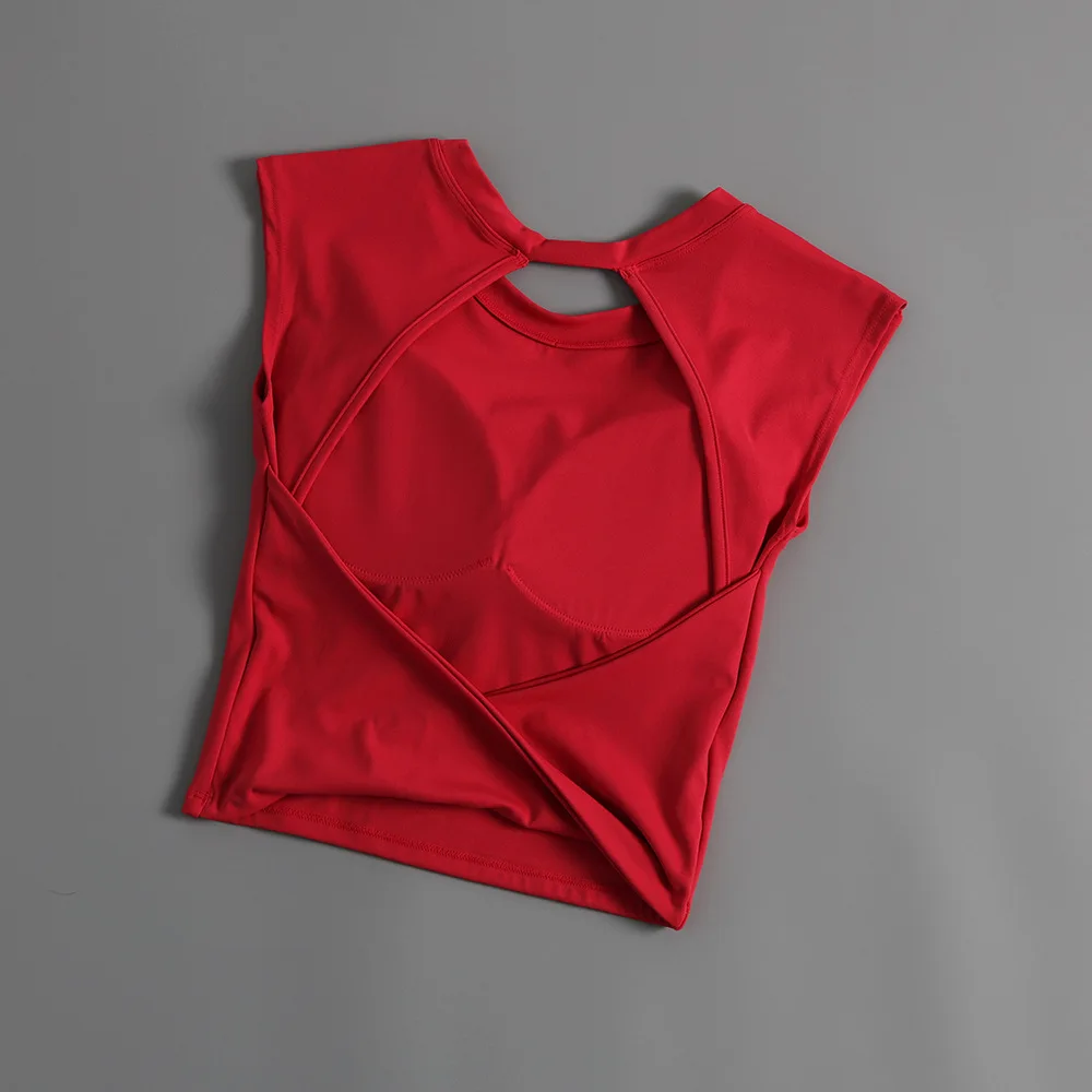 Sports Bra For Women Beautiful Back Fitted Waist Yoga Wear Vest Integrated Running Shockproof Outer Wear Fitness Bra