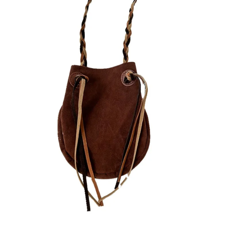 Bolsas crossbody de couro vintage para crianças, bolsas monocromáticas, casuais simples, bolsas para meninas, novas, outono e inverno, 2023