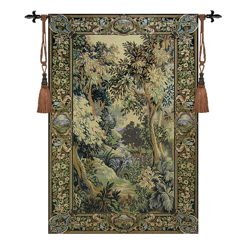 qualified Medieval landscape fabric belgium 150 * 103cm Los dinking wall hanging tapestry European art tapestry