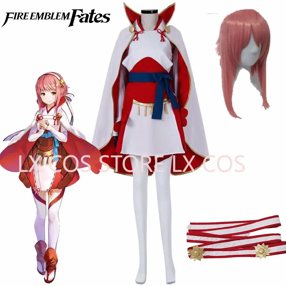 Disfraz de Anime Fire Emblem Fates Sakura, ropa Cos hecha a medida