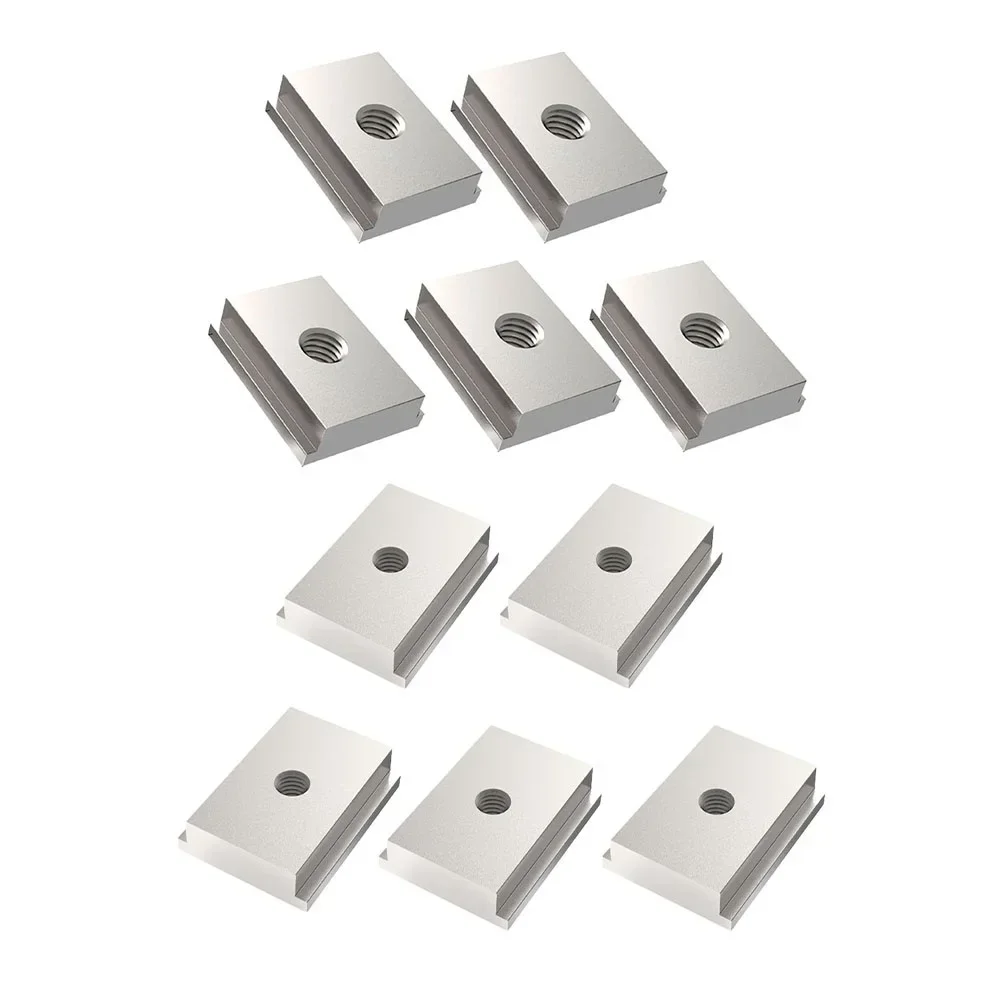 Imagem -04 - T-track Slider para Carpintaria Serra de Mesa Mitra Slider Liga de Alumínio Slot t Prata Nut Acessórios m6 m8 Pcs