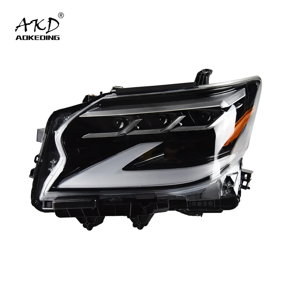 Car Lights For GX400 GX460 2014-2020 LED Crystal Matrix Headlights DRL Dynamic Turn Signal Lamp Low Beam High Beam Assembly