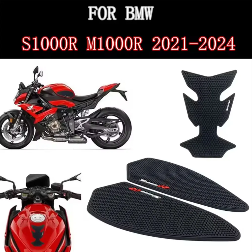 

New For BMW S1000R 2021 2022 2023 2024 S 1000R S 1000 R Motorcycle Protector Anti slip Tank Pad tank Side Traction Sticker logo
