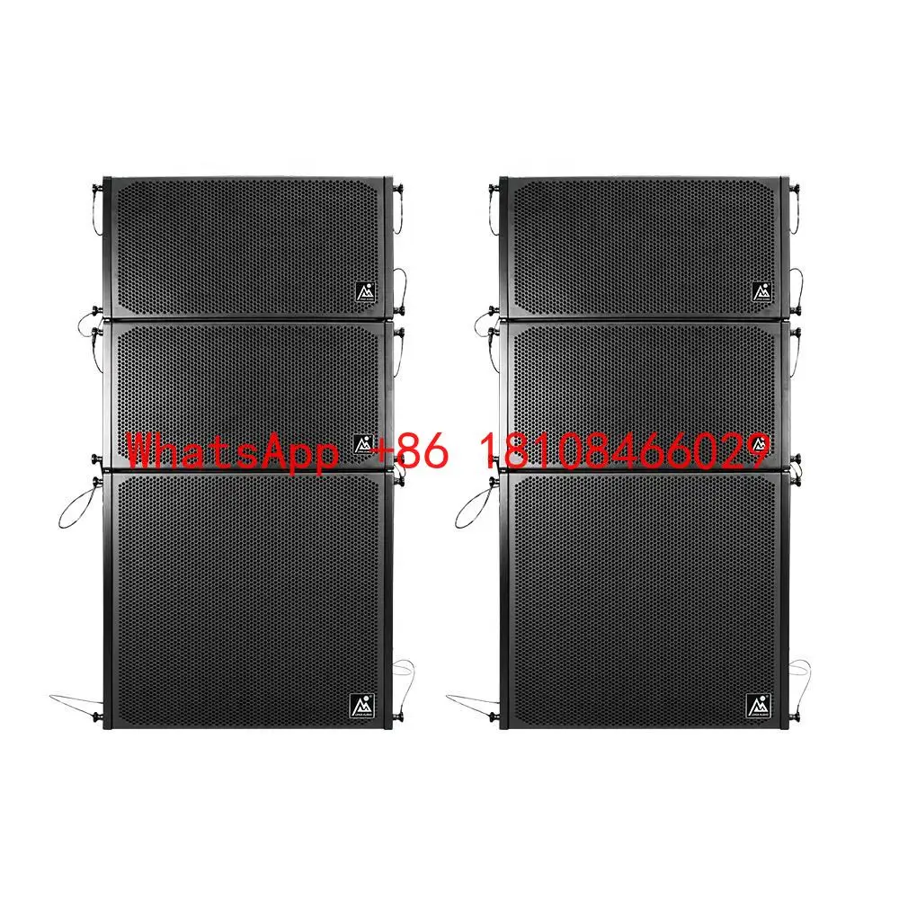 Lihui LH110-LH118A Single 10 Line Array Speakers 18 Subwoofer Active PA Speaker System 500 RMS Output for Church Outdoor Events