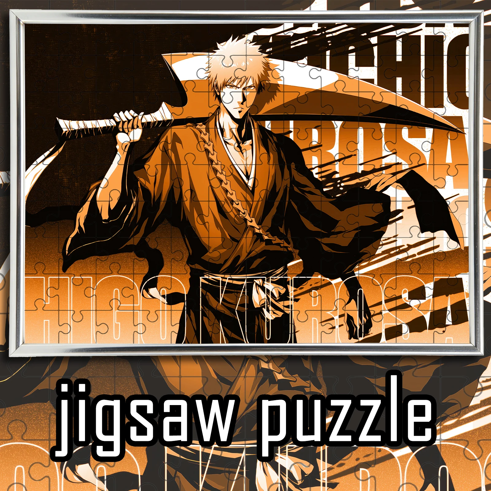 

Деревянный пазл BLEACH Kurosaki Ichigo в цветной коробке, различные варианты, для взрослых, антистресс, аниме-сувениры