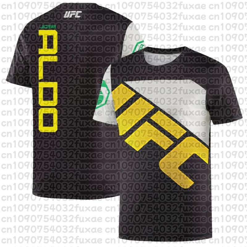 

2025 UFC Fighting Summer New Men's 3D Printed Round Neck T-shirt Women's Children's Casual Sports Fashion Top Breathable Comfort