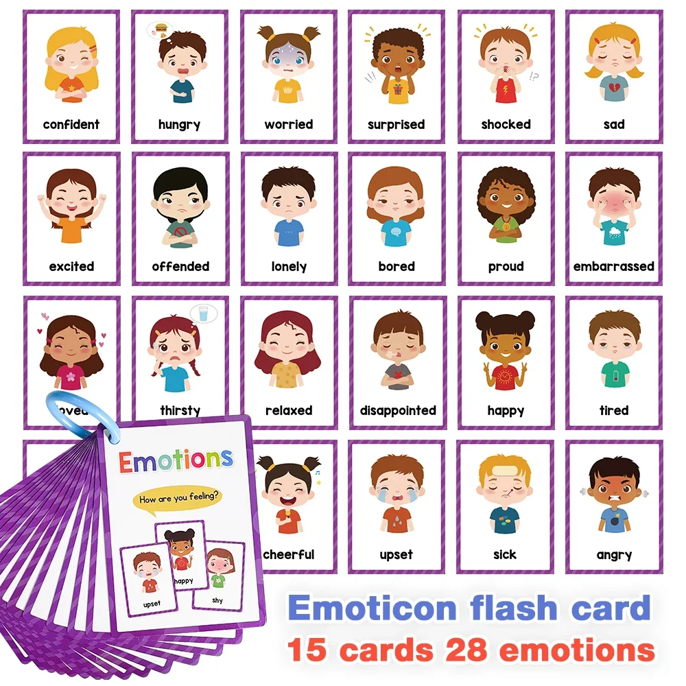 12 Thems Kids Montessori English Words Learning Cards High Frequency Words Vocabulary Building Teaching Aids Classroom Toys