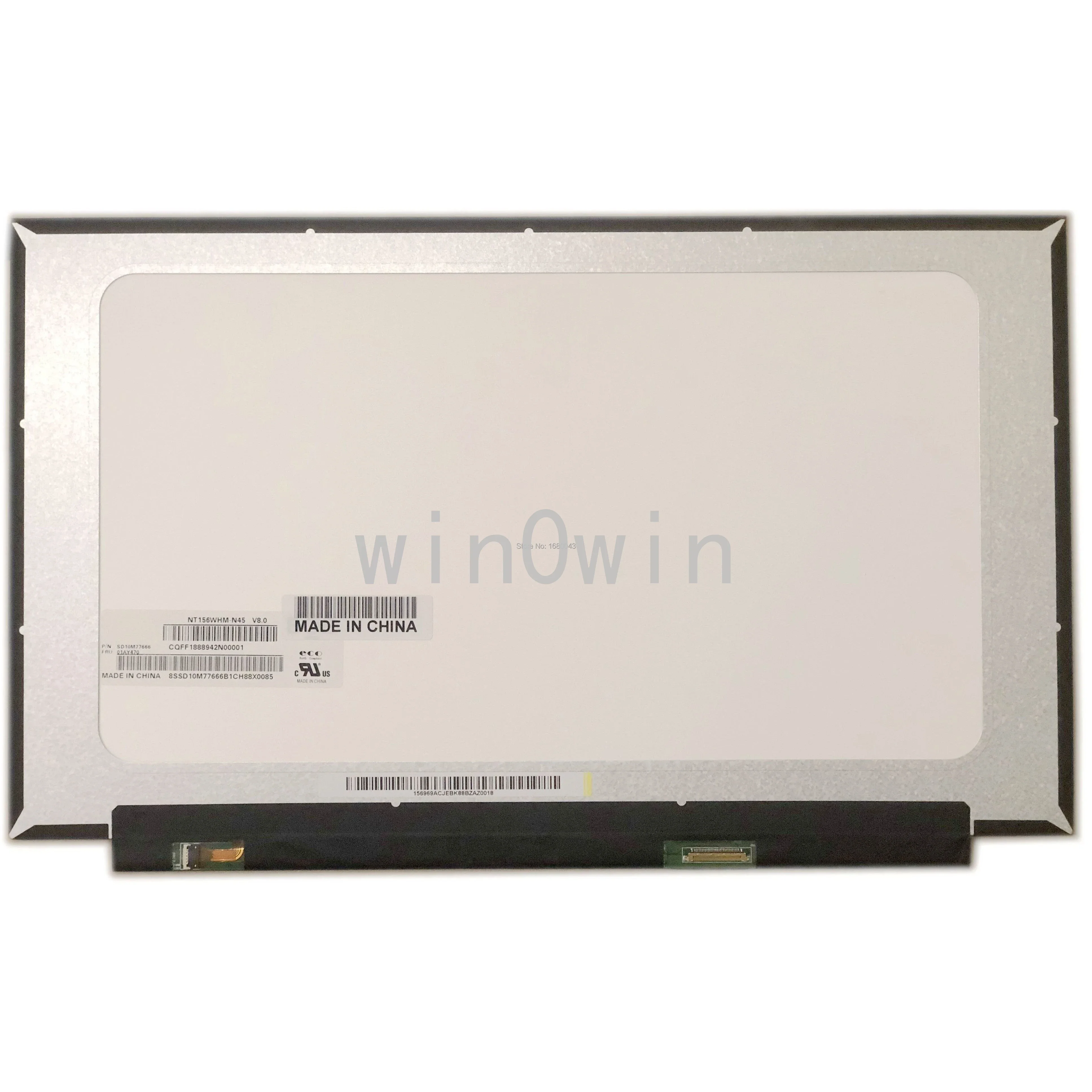 

NT156WHM-N45 Fit NT156WHM-N34 15.6 Inch 1366X768 with No Screw Holes EDP 30 Pin LCD SCREEN PANEL