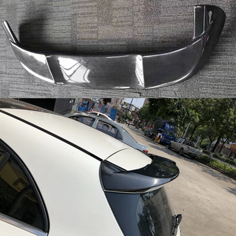 

W176 A45 P Styling Car Carbon Fiber Rear Roof Wing Lip spoiler For Mercedes-Benz A-Class W176 A180 A200 A260 A45 AMG 2013-2017