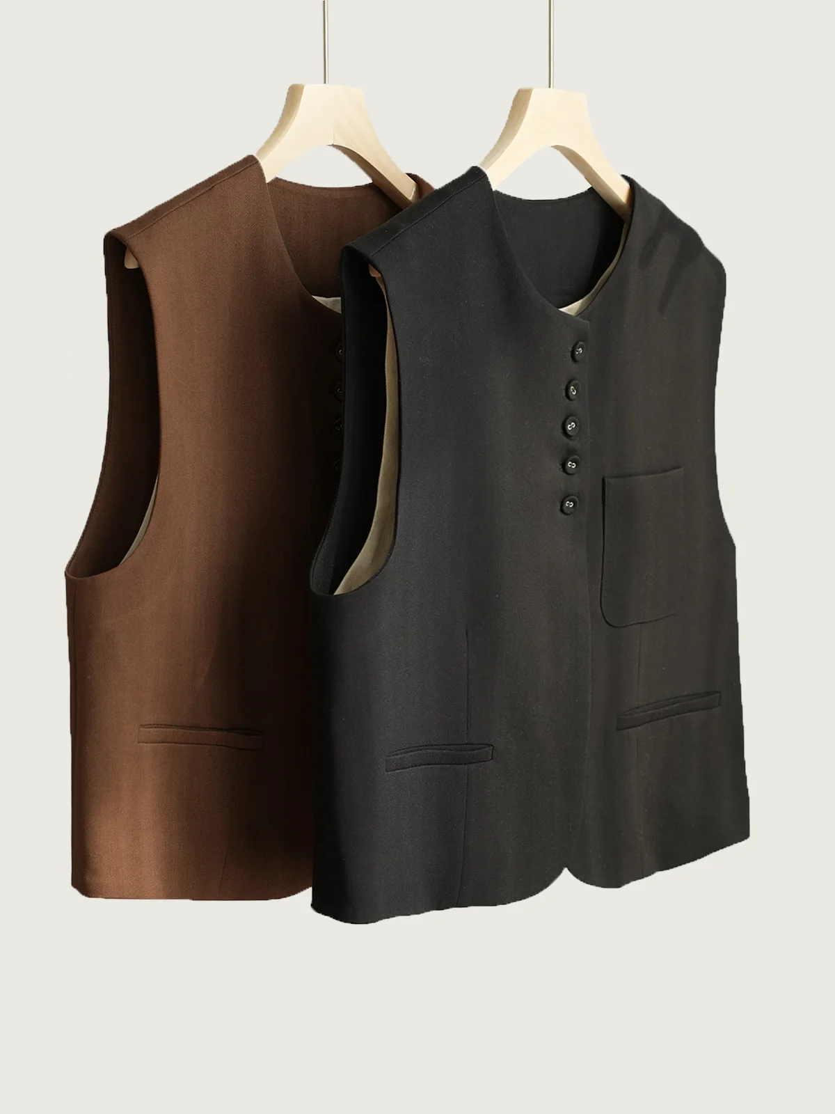 

Женский жилет из чистого хлопка для повседневной носки, универсальный, с подплечниками, весна-осень, без рукавов, для женщин.