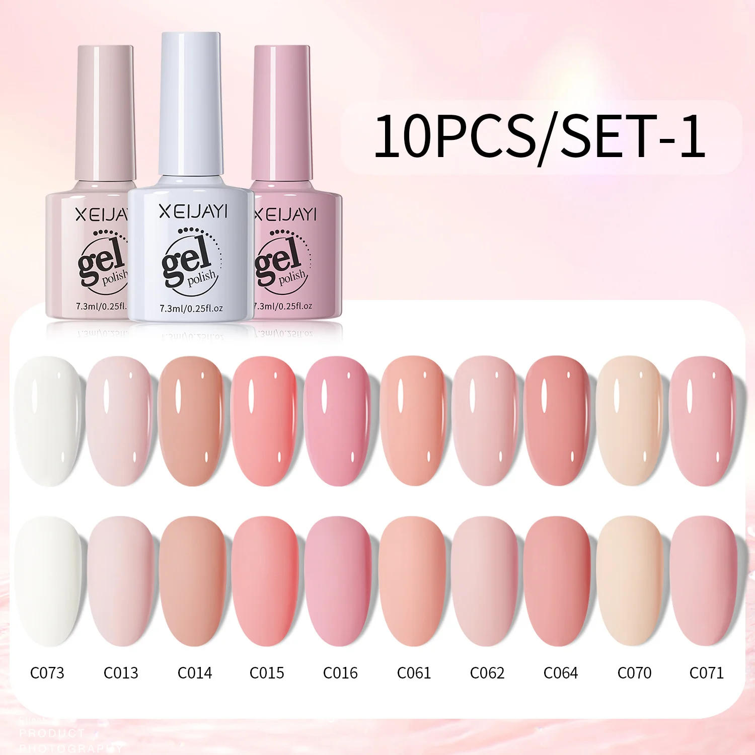 

10Pcs/Set Summer Spring Fashion Gel Syrup Nail Polish Beautilux Born Pretty Top Coat Semi-permanent Nails Varnish Manicure