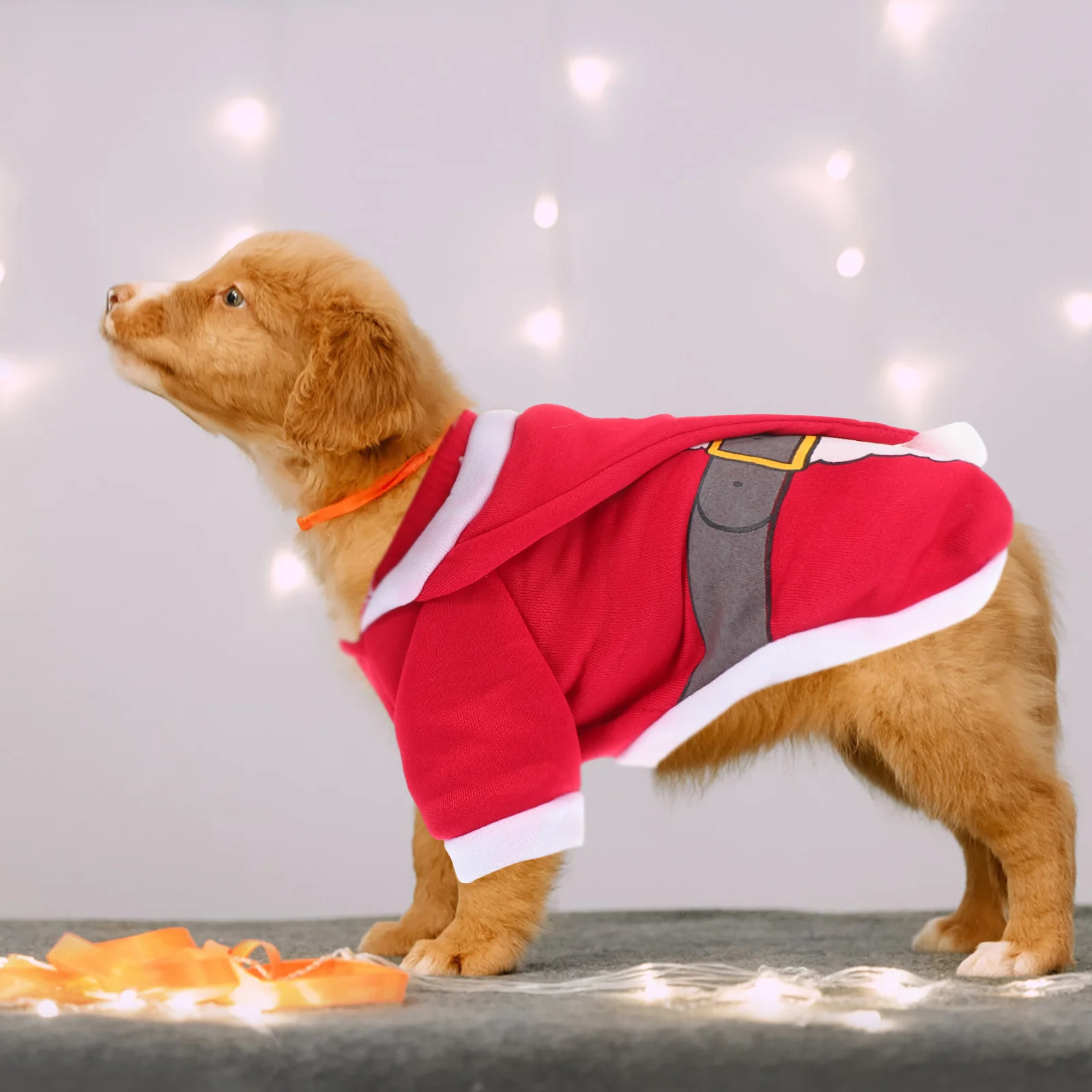 

Christmas Costumes Pet Cotton Clothes Clothing Apparel Garment Set Small Dog Red for Dogs Man