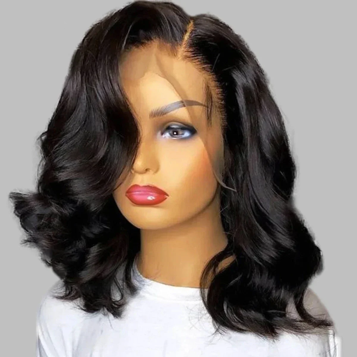 13x4 Body Wave Lace Front Wig Pre Plucked Lace Frontal Wig for Women, 4x4 Lace Closure Wig Natural Looking Heat Resistant Wig