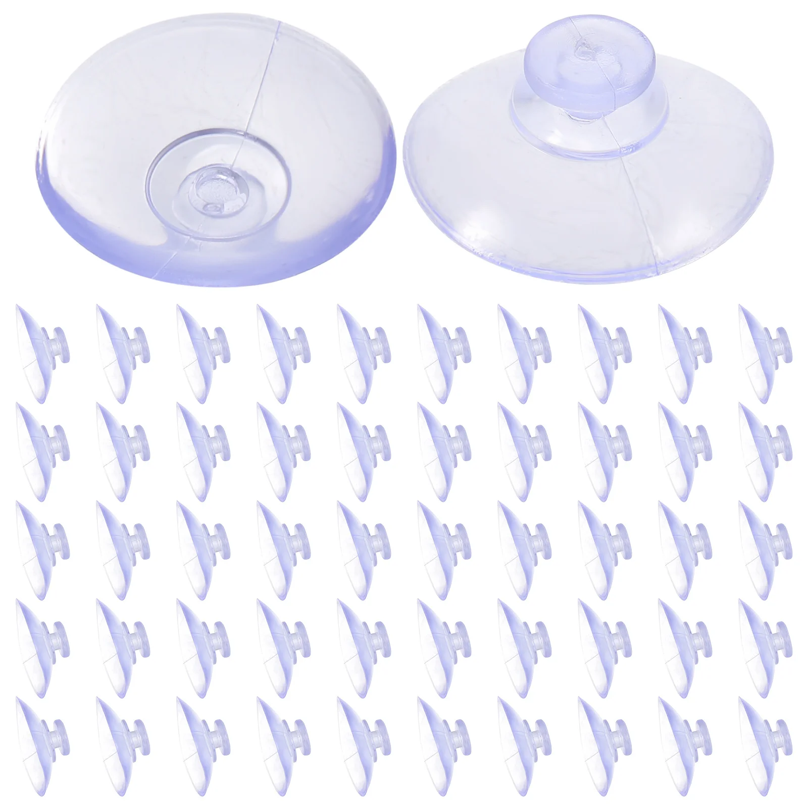 

100 Pcs Glass Desktop Suction Cup Hook Window Kitchen Hangers Small Hooks Shower Mini