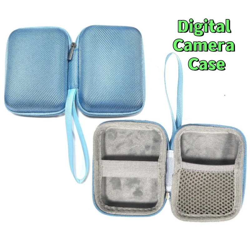 Nylon EVA Hard Shell Digital Camera Storage Case Portable Small Travel Carrying Bag For CCD Camera SD Card And Accessories
