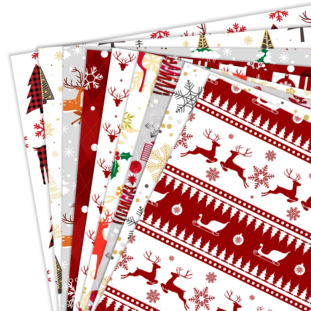 1pc Weihnachten Party Wrap Papier Dekoration Deer Weihnachten baum muster Geschenkpapier Verpackung Weihnachten Party Dekorationen Navidad